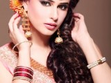 Pakistani Bridal Hairstyles Medium Length 2013 001