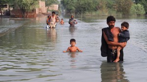 essay on a river in flood in pakistan