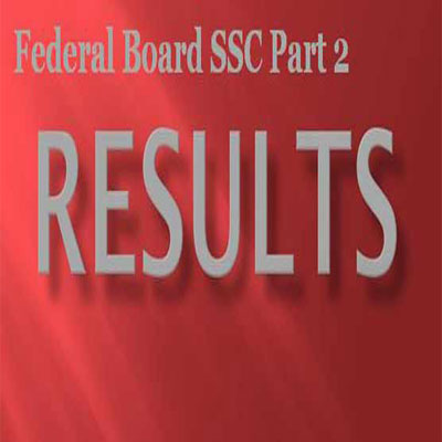 Federal Board Inter Part 2 Result 2012 announced