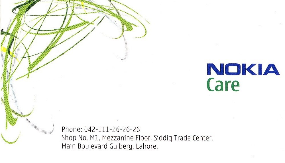 Nokia Customer Care Centers In Pakistan