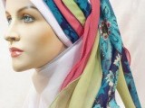 hijab style for triangular face