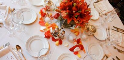 Table Settings for Breakfast, Lunch, Dinner and Buffet