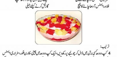Pakistani Fruit Custard Recipe In Urdu