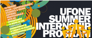 Ufone Internship Program for 2024 opportunity Apply online