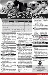 Join Pakistan army as captain through commission 2024 form