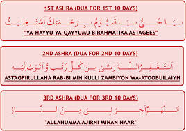 Ramadan First, Second, Third Ashra Dua 2014