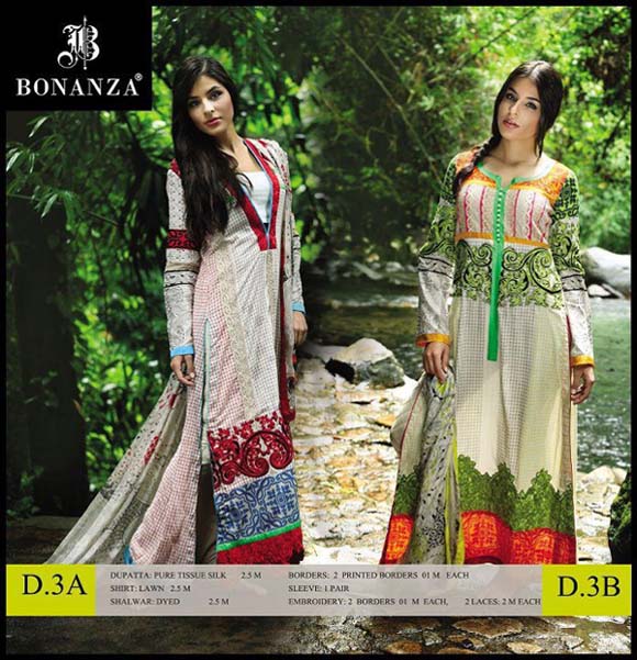 Bonanza Eid Lawn Dresses Collection 2020 for Girls and Women