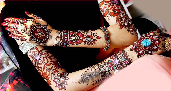 Pakistani Dulhan Mehndi Designs 2014