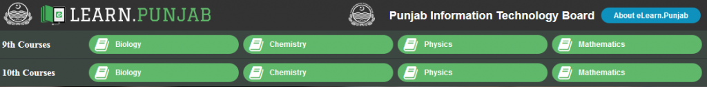 eLearn.Punjab platform Login