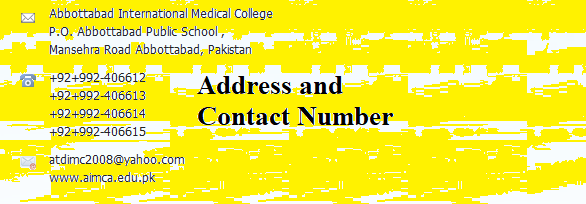 Abbottabad International Medical College Fee Structure 2022