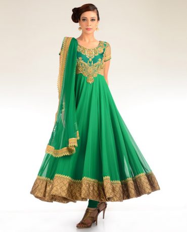 chiffon short frock design