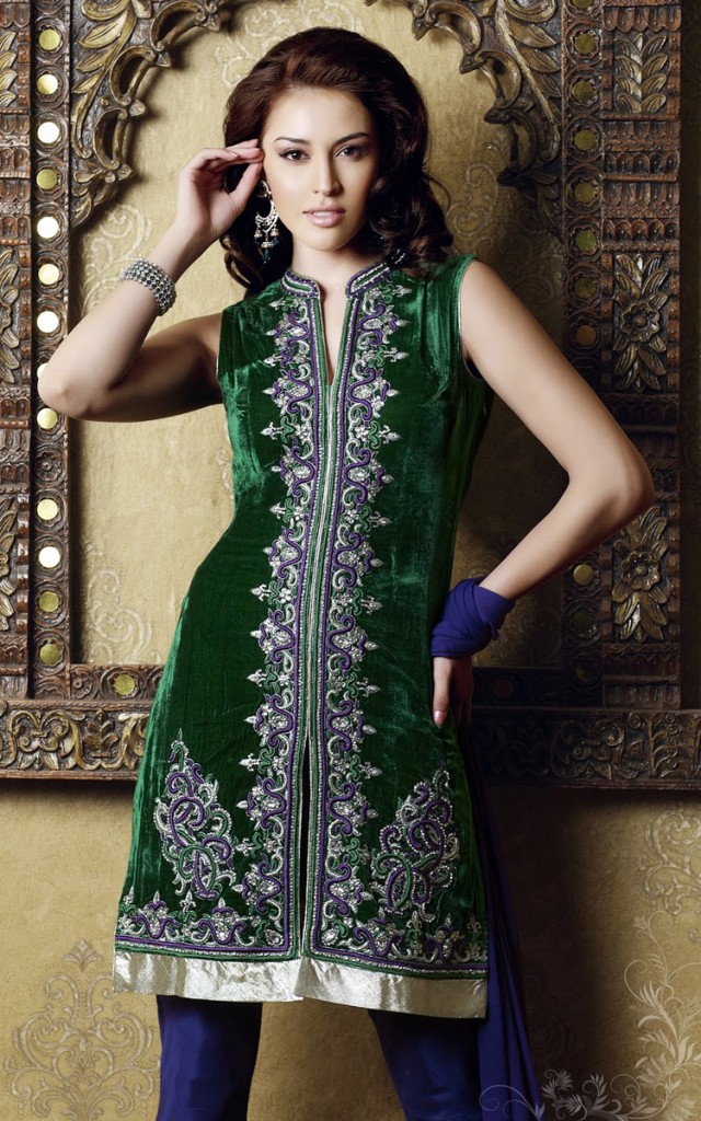 Velvet Salwar kameez