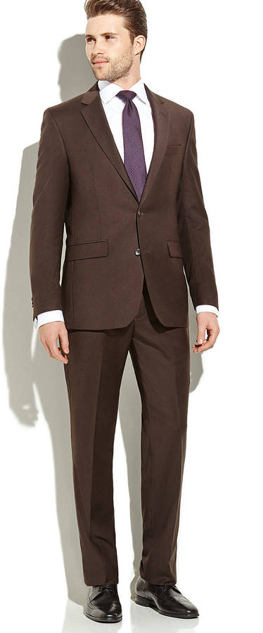 Dark Brown Men Suit