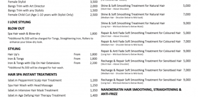 Toni and Guy Islamabad Lahore Price List 2025 Haircut Rates Deals
